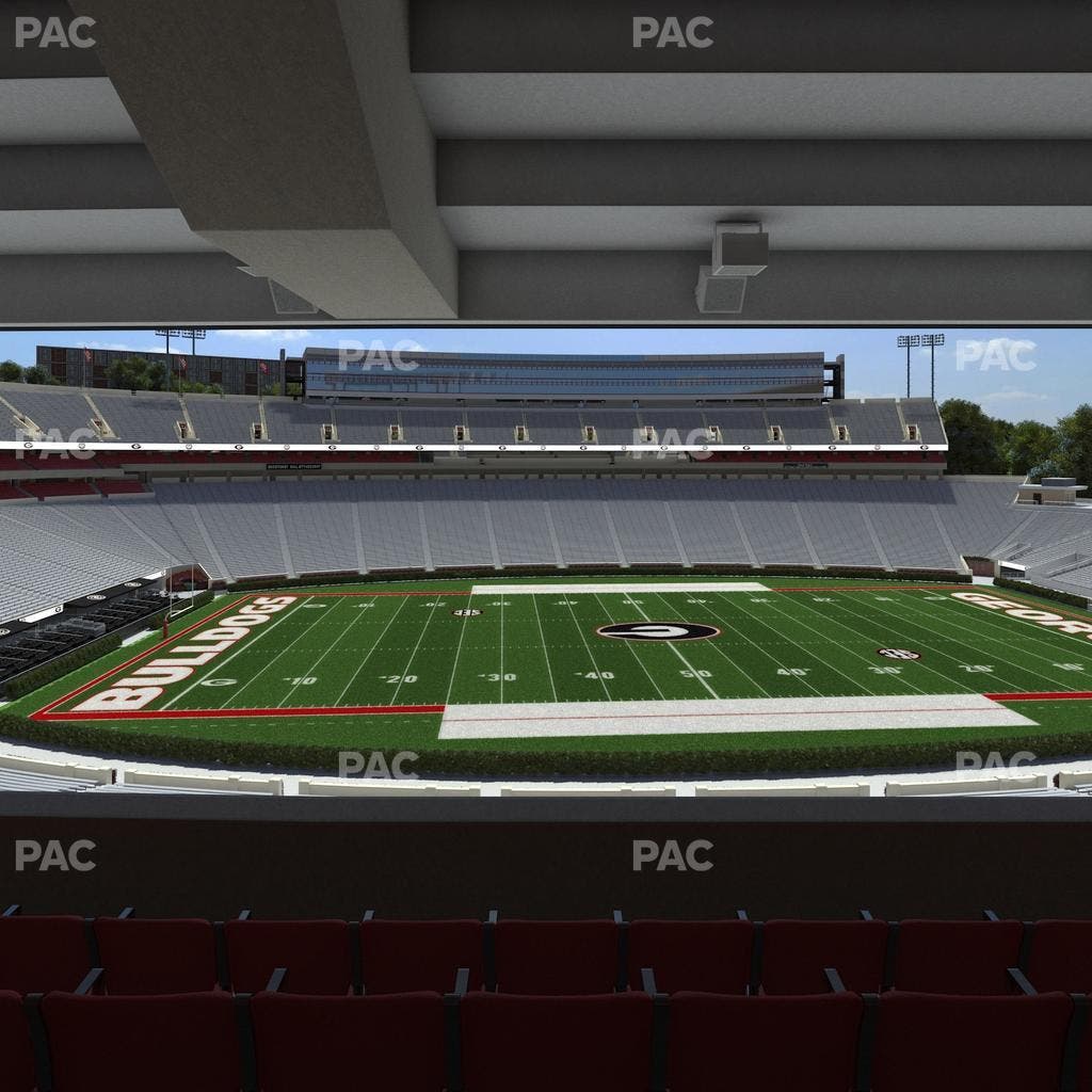 Sanford Stadium - Section North Club 208 Seat View