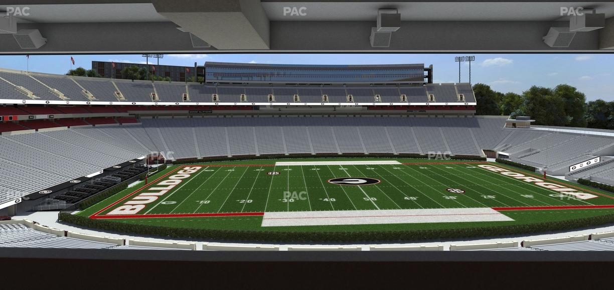 Sanford Stadium - Section North Club 208 Seat View