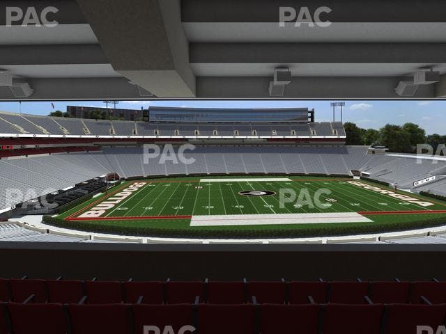 Sanford Stadium - Section North Club 208 Seat View