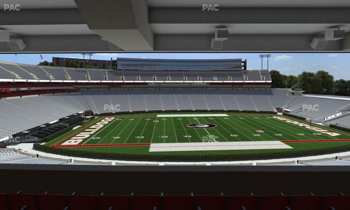 Sanford Stadium - Section North Club 208 Seat View