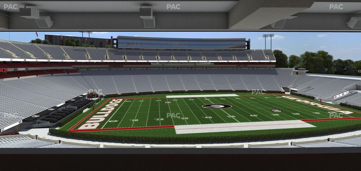Sanford Stadium - Section North Club 209 Seat View