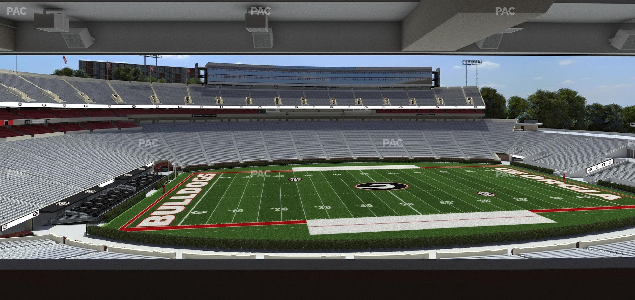 Sanford Stadium - Section North Club 209 Seat View