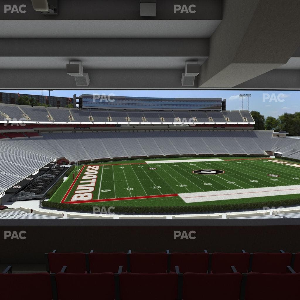 Sanford Stadium - Section North Club 210 Seat View