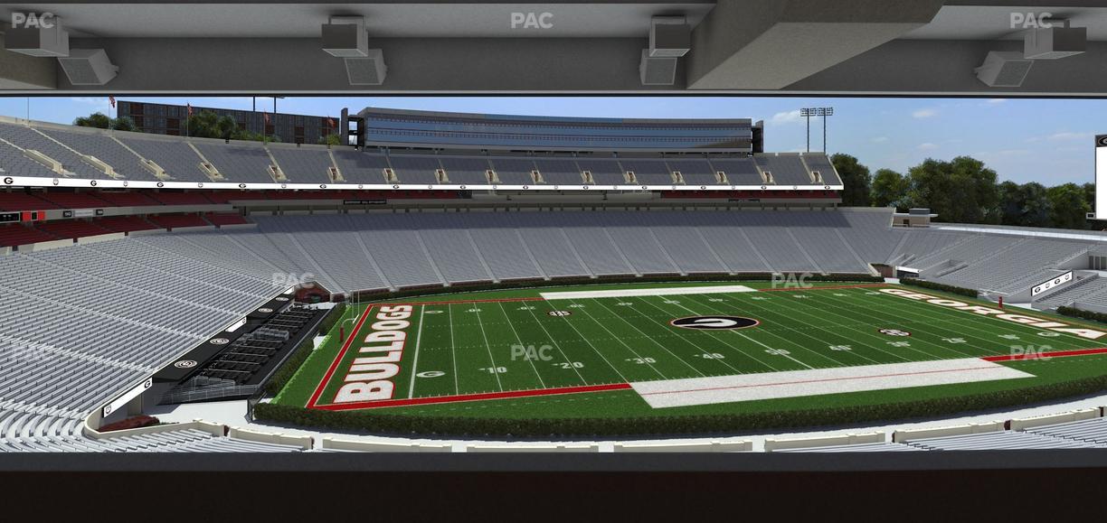 Sanford Stadium - Section North Club 210 Seat View