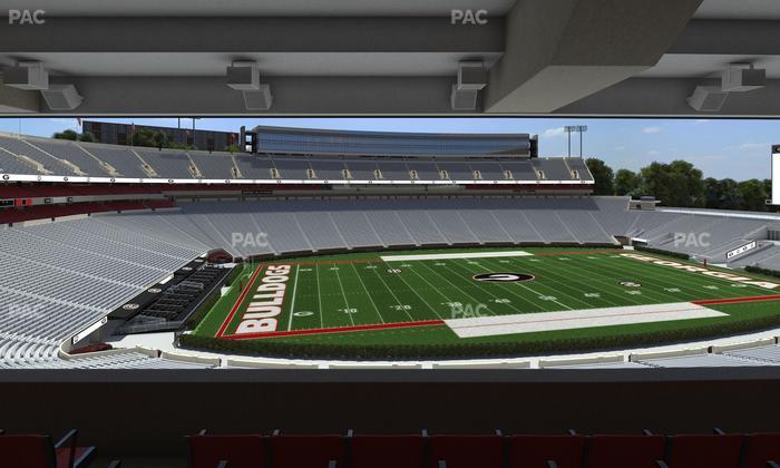 Sanford Stadium - Section North Club 210 Seat View