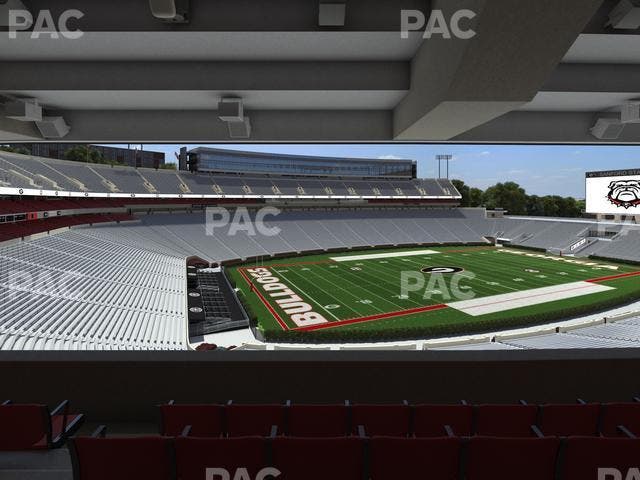 Sanford Stadium - Section North Club 212 Seat View
