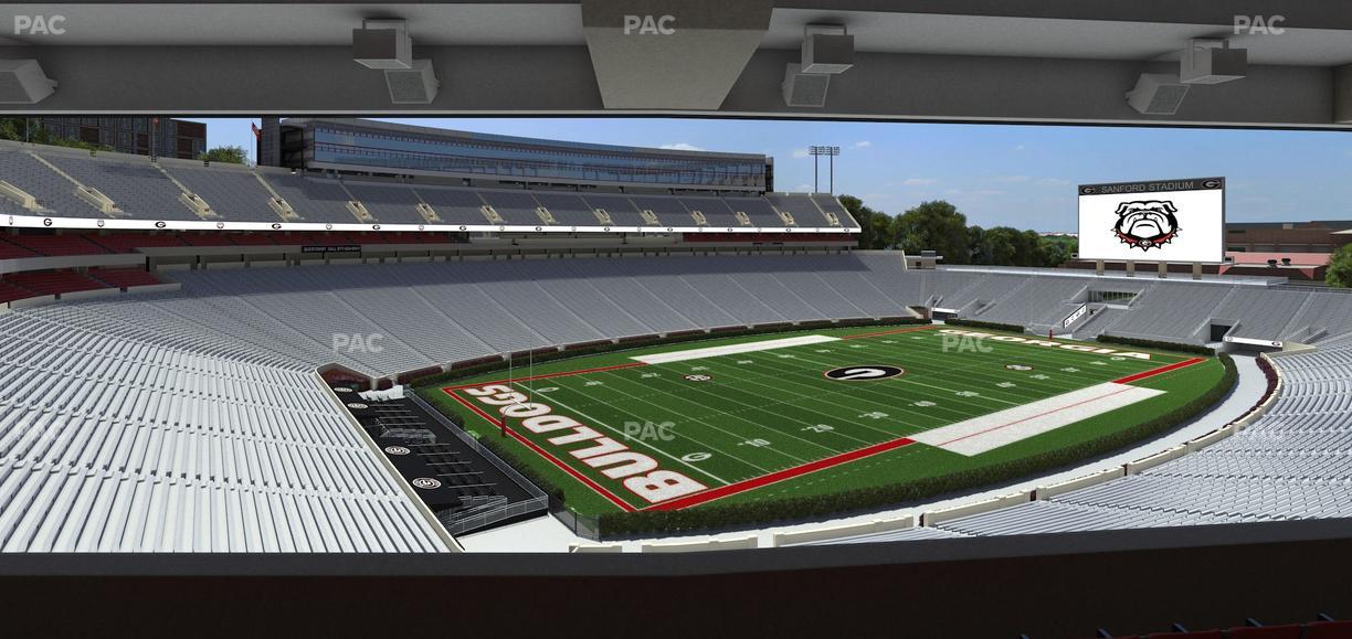 Sanford Stadium - Section North Club 213 Seat View