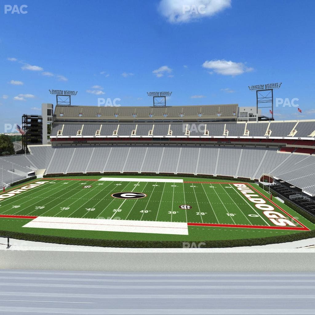 Sanford Stadium - Section Sky Club 330 Seat View