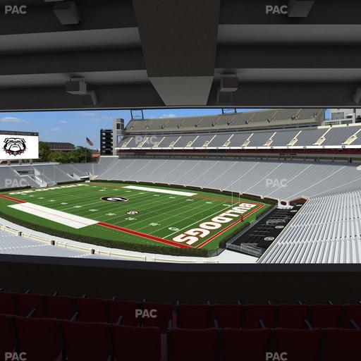 Sanford Stadium - Section South Club 225 Seat View