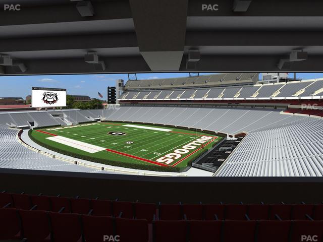 Sanford Stadium - Section South Club 225 Seat View Sanford Stadium - Section South Club 225 Seat View