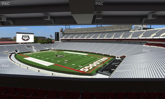 Sanford Stadium - Section South Club 225 Seat View
