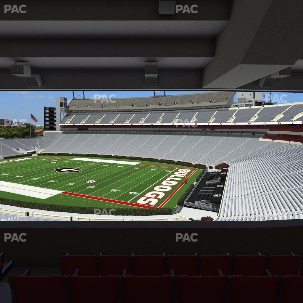 Sanford Stadium - Section South Club 226 Seat View