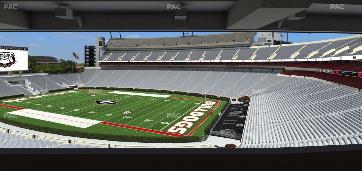 Sanford Stadium - Section South Club 226 Seat View