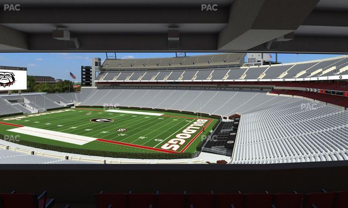 Sanford Stadium - Section South Club 226 Seat View