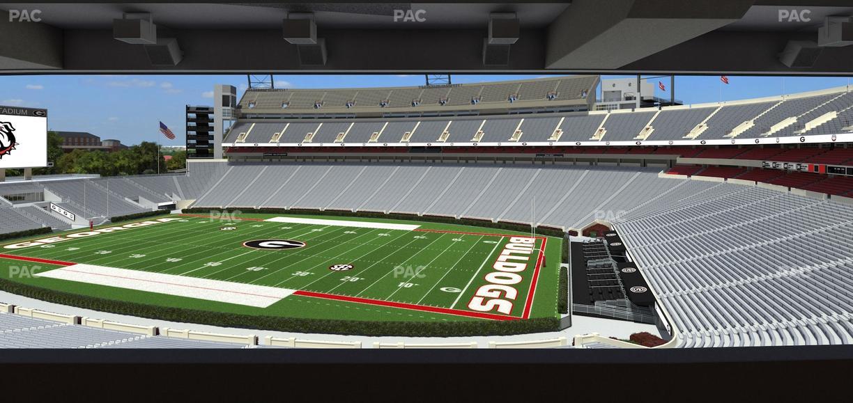Sanford Stadium - Section South Club 227 Seat View