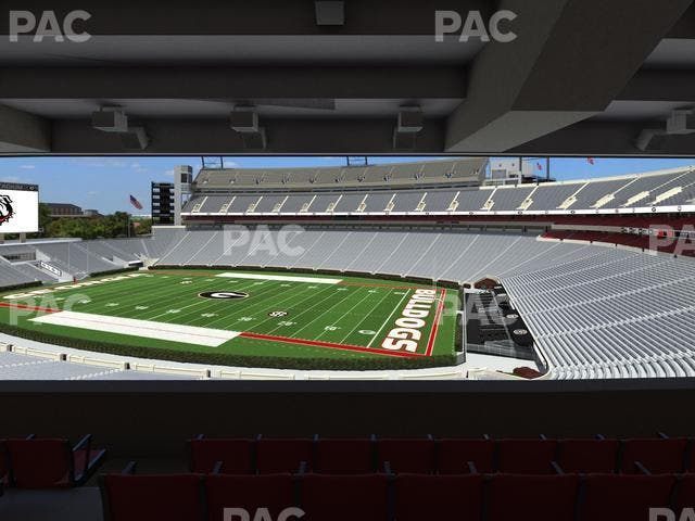Sanford Stadium - Section South Club 227 Seat View