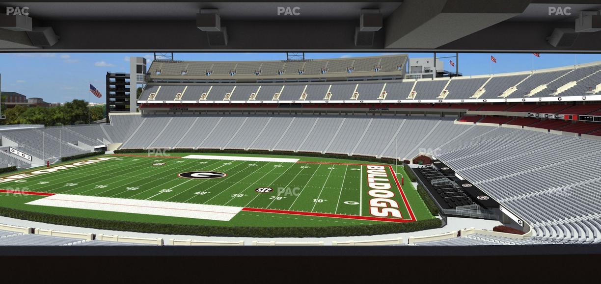 Sanford Stadium - Section South Club 228 Seat View