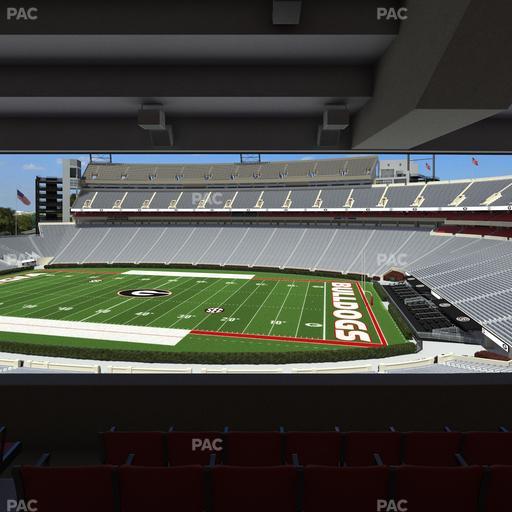 Sanford Stadium - Section South Club 228 Seat View
