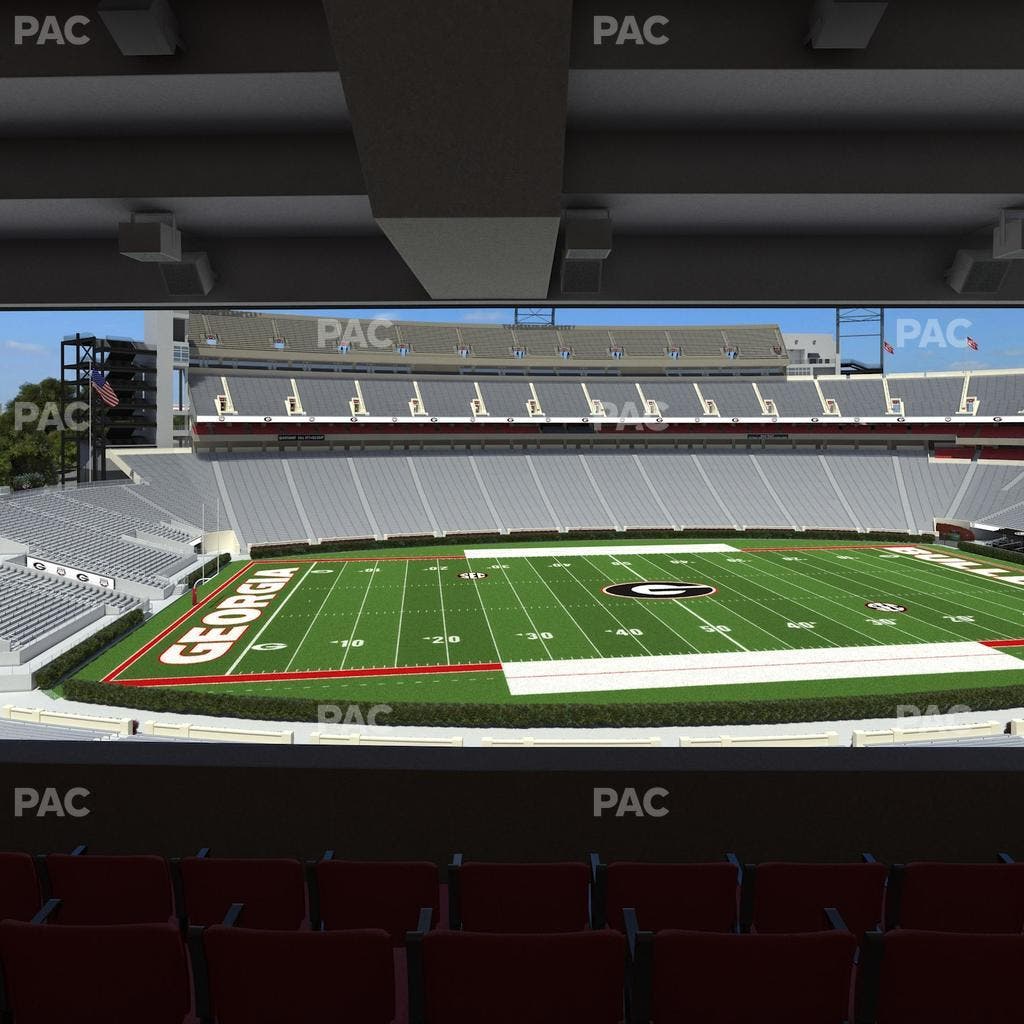 Sanford Stadium - Section South Club 233 Seat View