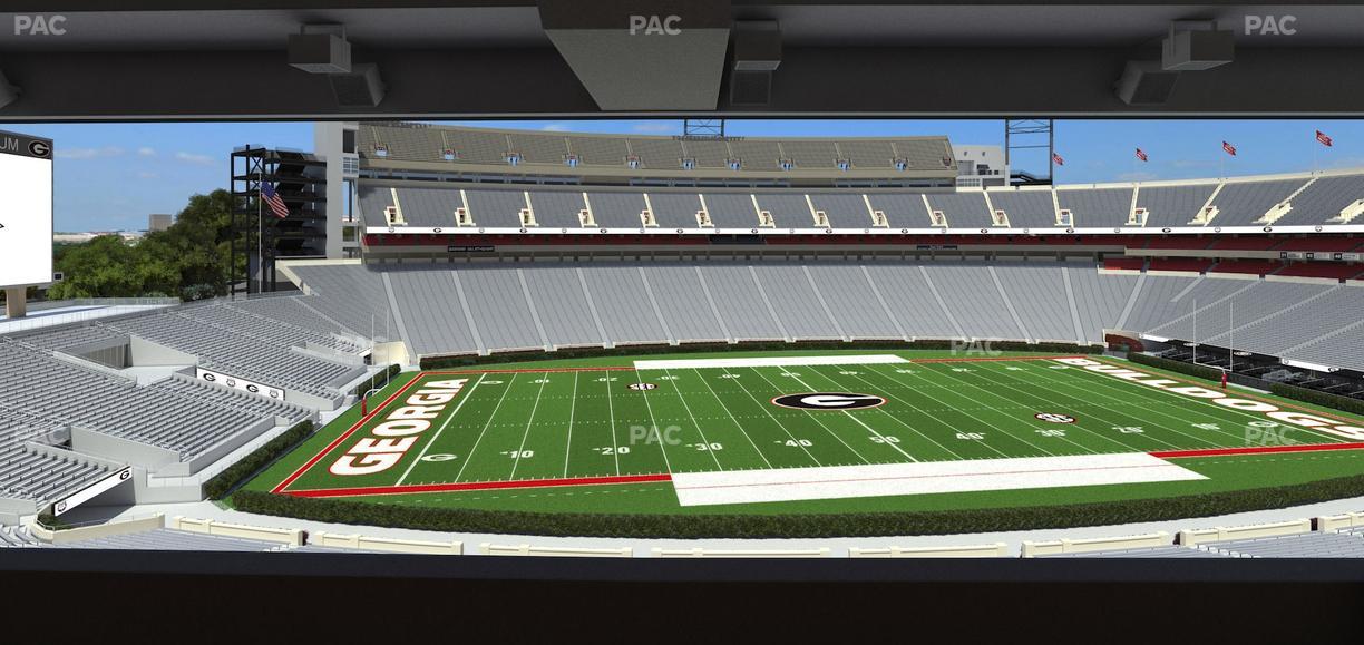 Sanford Stadium - Section South Club 233 Seat View