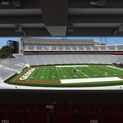 Sanford Stadium - Section South Club 233 Seat View