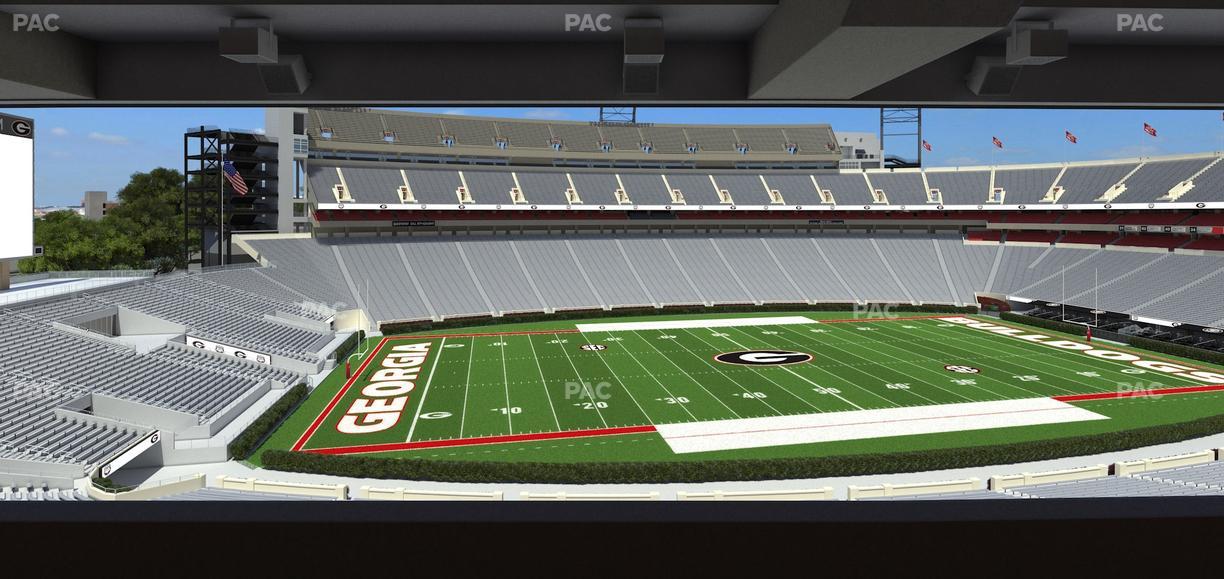 Sanford Stadium - Section South Club 234 Seat View