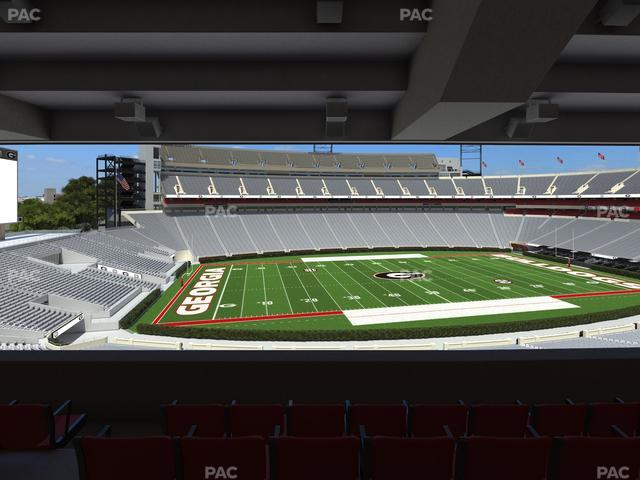 Sanford Stadium - Section South Club 234 Seat View Sanford Stadium - Section South Club 234 Seat View