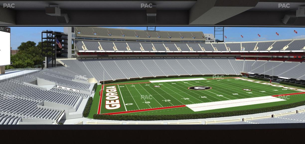 Sanford Stadium - Section South Club 235 Seat View
