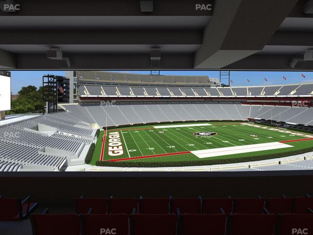 Sanford Stadium - Section South Club 235 Seat View Sanford Stadium - Section South Club 235 Seat View
