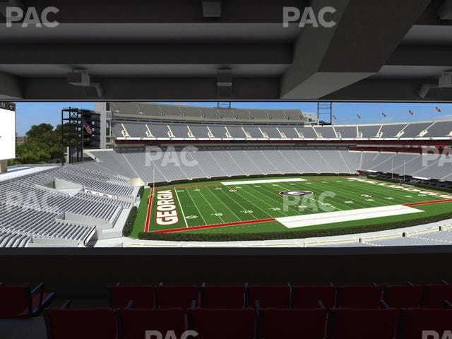 Sanford Stadium - Section South Club 235 Seat View