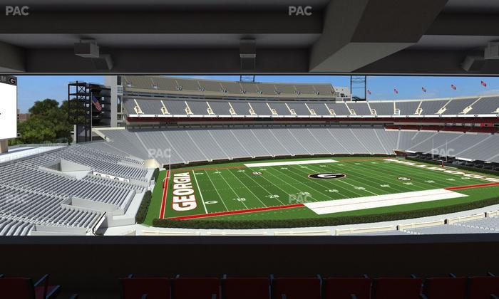 Sanford Stadium - Section South Club 235 Seat View