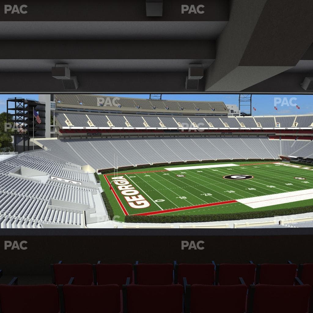Sanford Stadium - Section South Club 236 Seat View