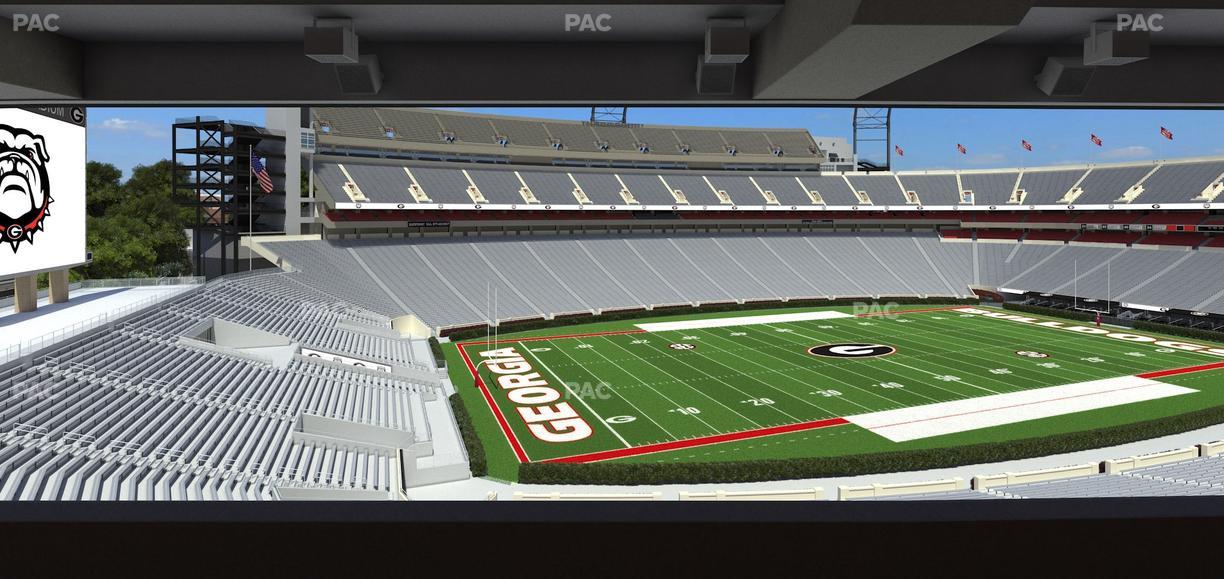 Sanford Stadium - Section South Club 236 Seat View