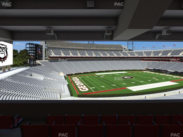 Sanford Stadium - Section South Club 236 Seat View Sanford Stadium - Section South Club 236 Seat View
