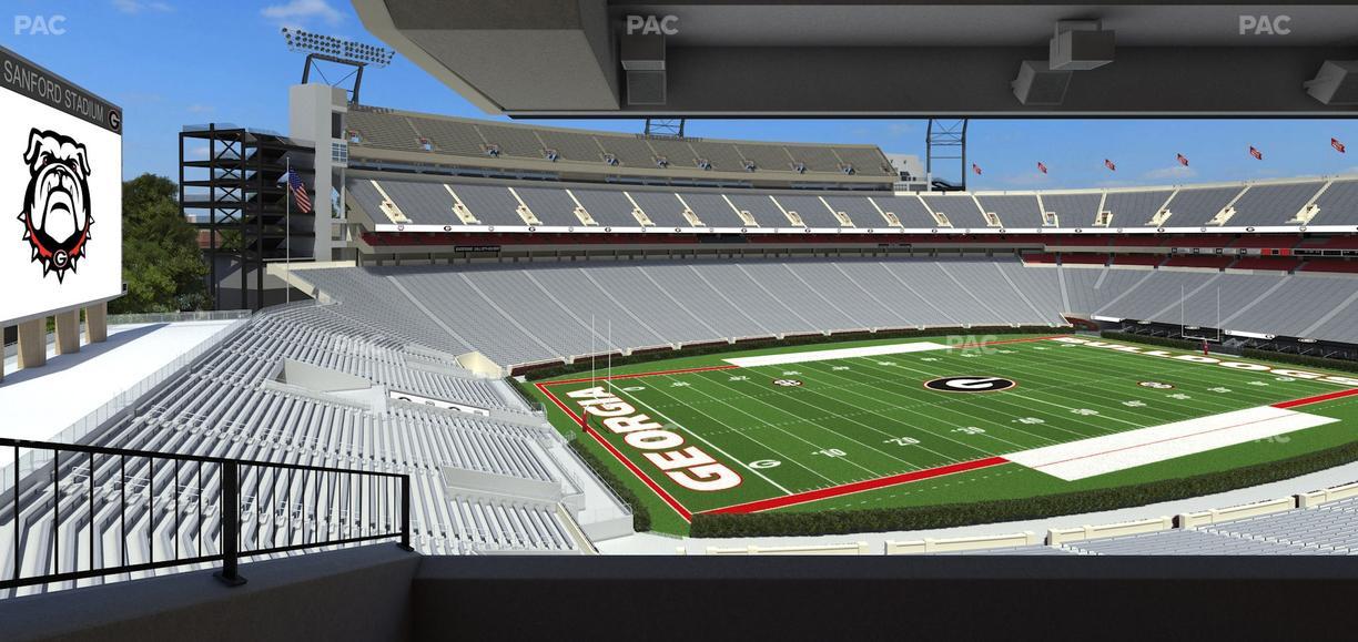 Sanford Stadium - Section South Club 237 Seat View