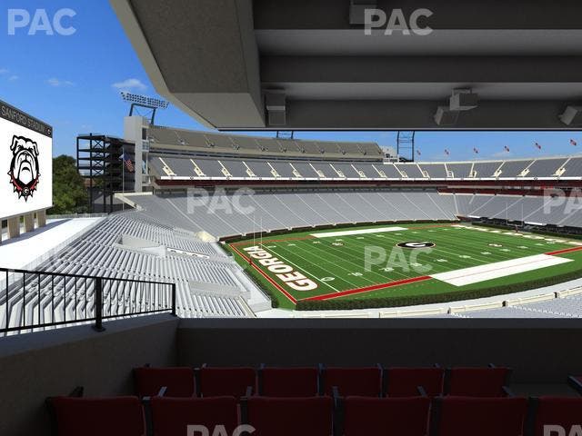 Sanford Stadium - Section South Club 237 Seat View