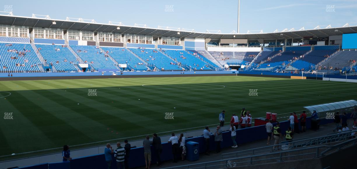 Saputo Stadium - Section 110 Seat View