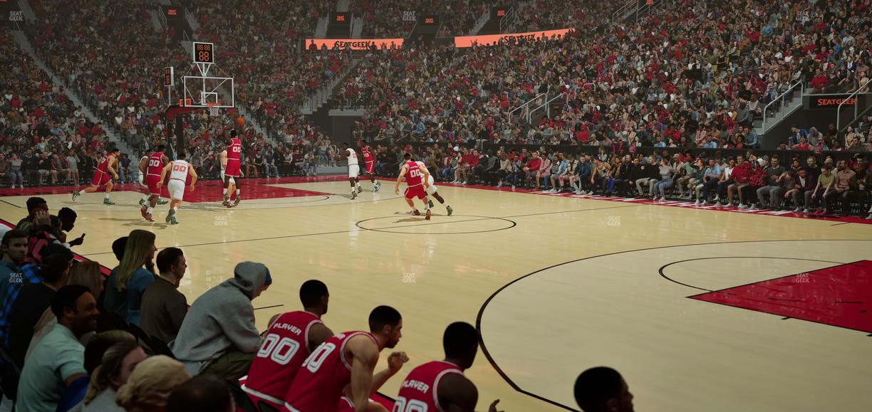 Scotiabank Arena - Section Courtside North Seat View