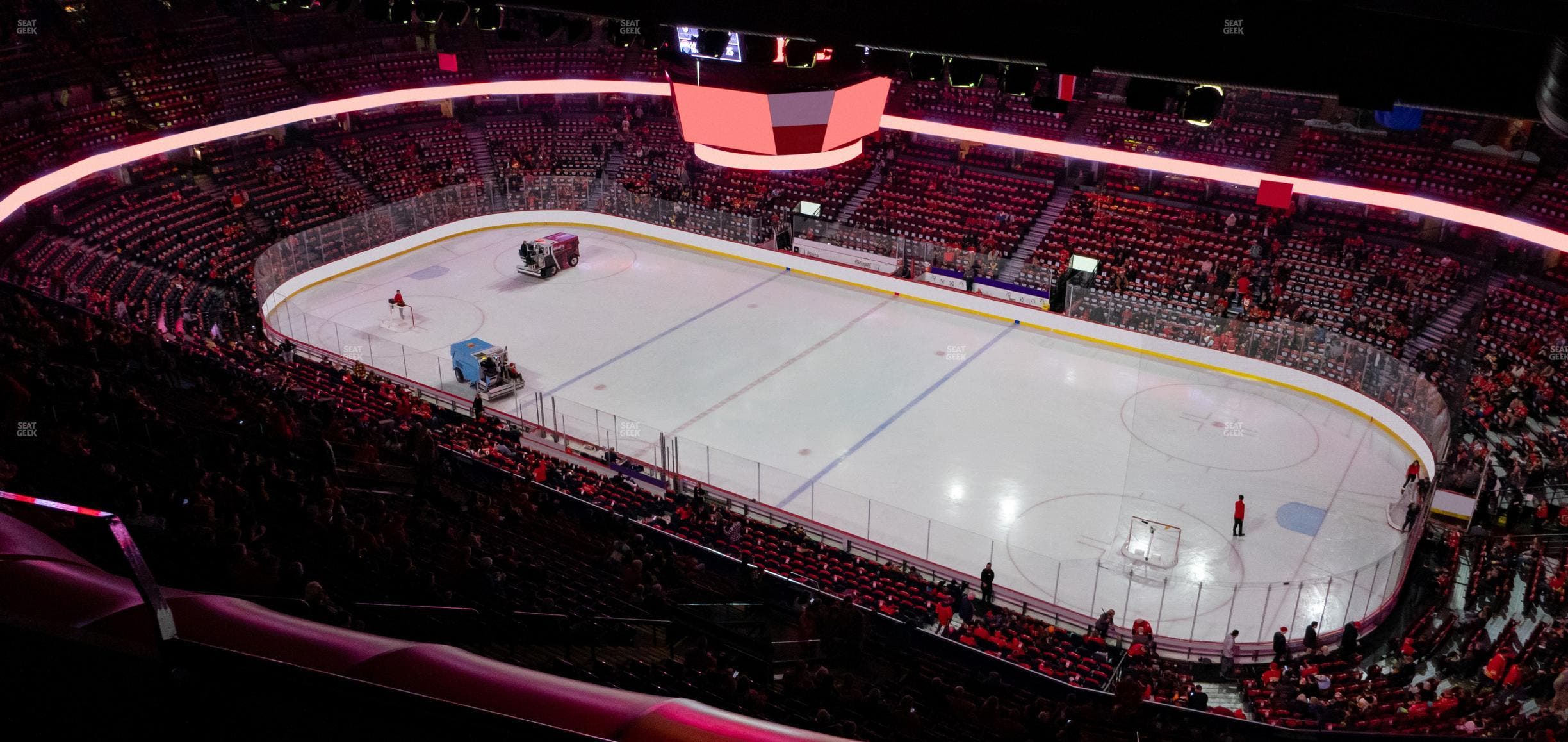 Scotiabank Saddledome - Section Press Level 1 Seat View