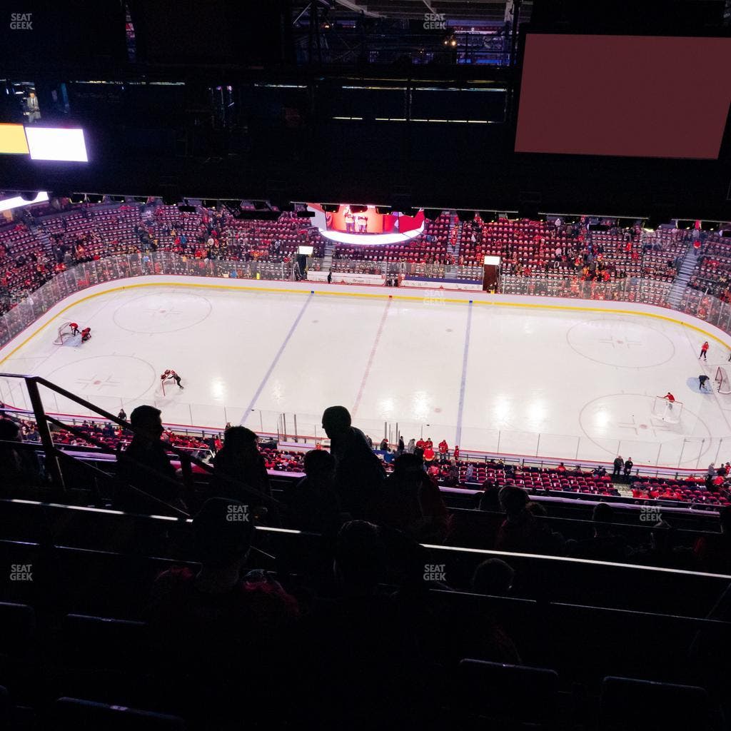 Scotiabank Saddledome - Section Press Level 4 Seat View
