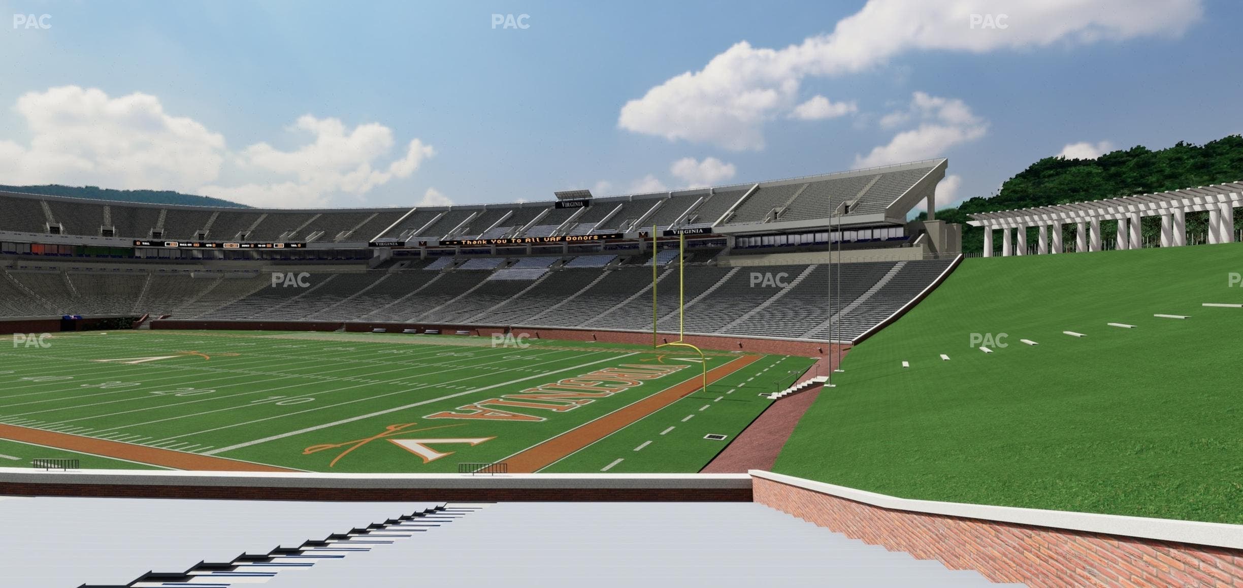 Scott Stadium - Section 101 Seat View