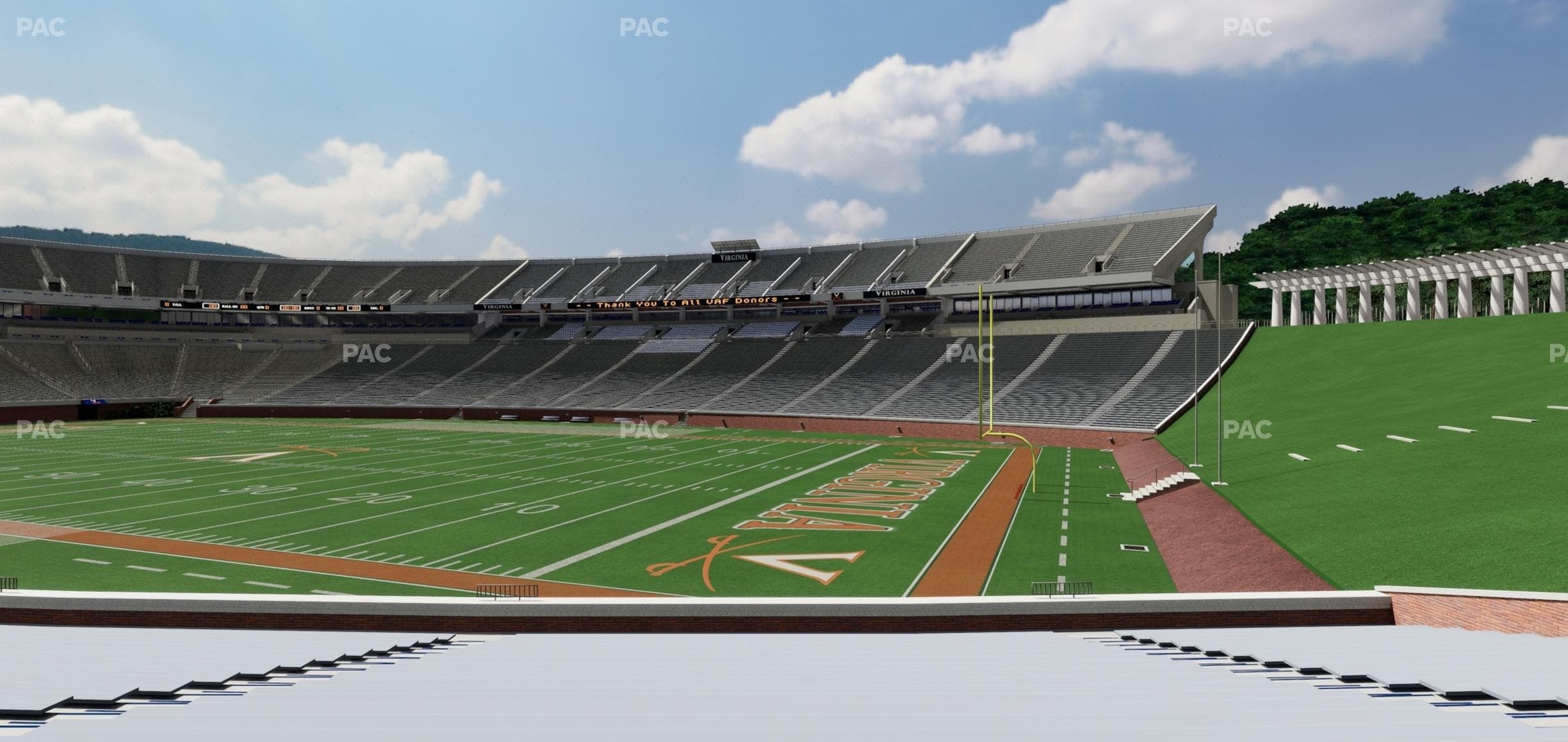 Scott Stadium - Section 102 Seat View