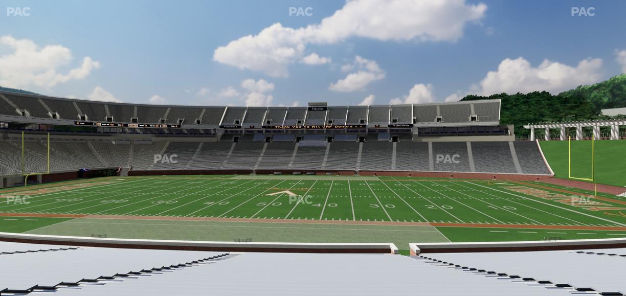 Scott Stadium - Section 106 Seat View