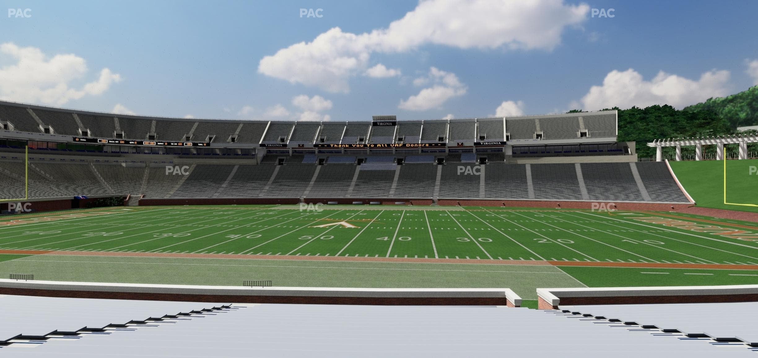 Scott Stadium - Section 106 Seat View