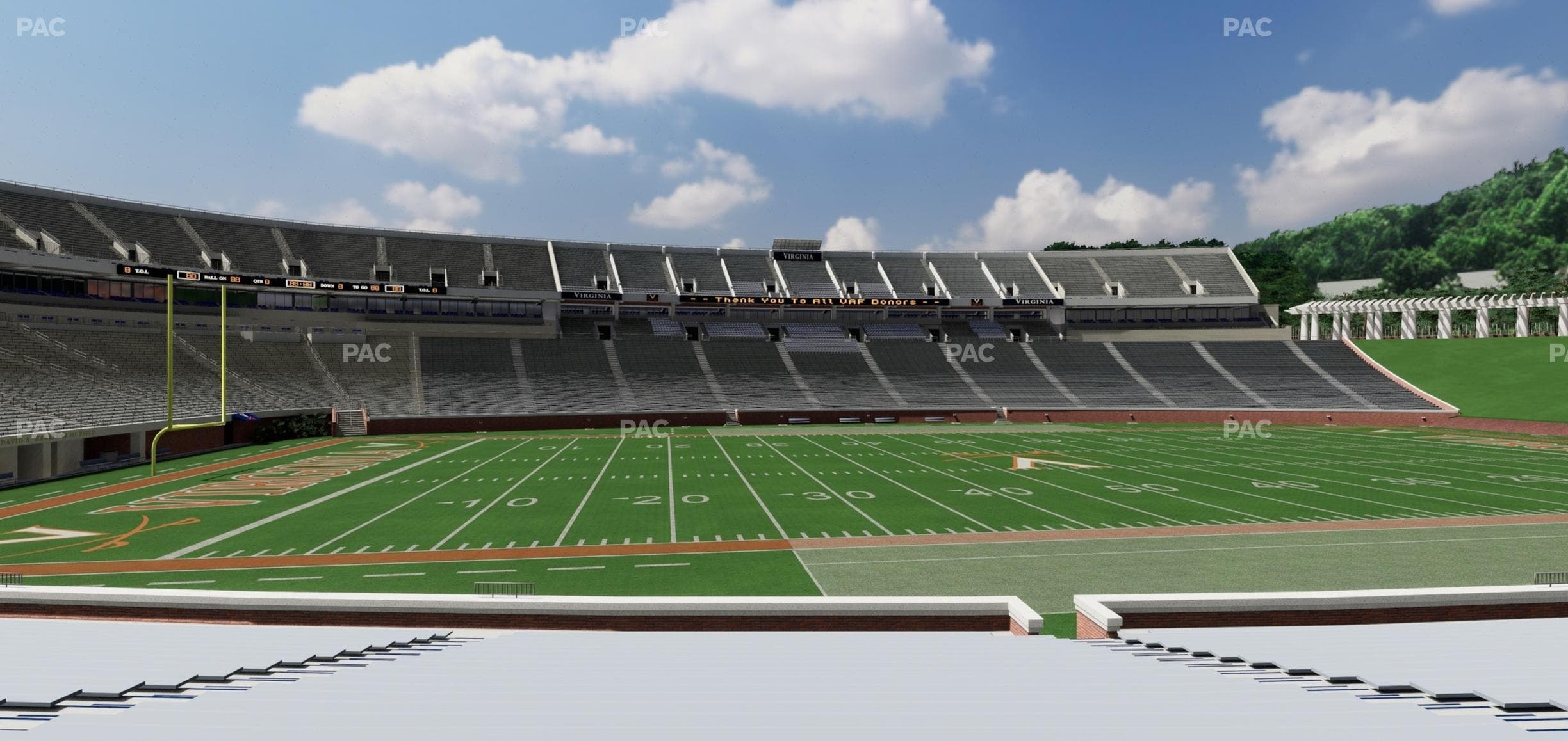 Scott Stadium - Section 109 Seat View
