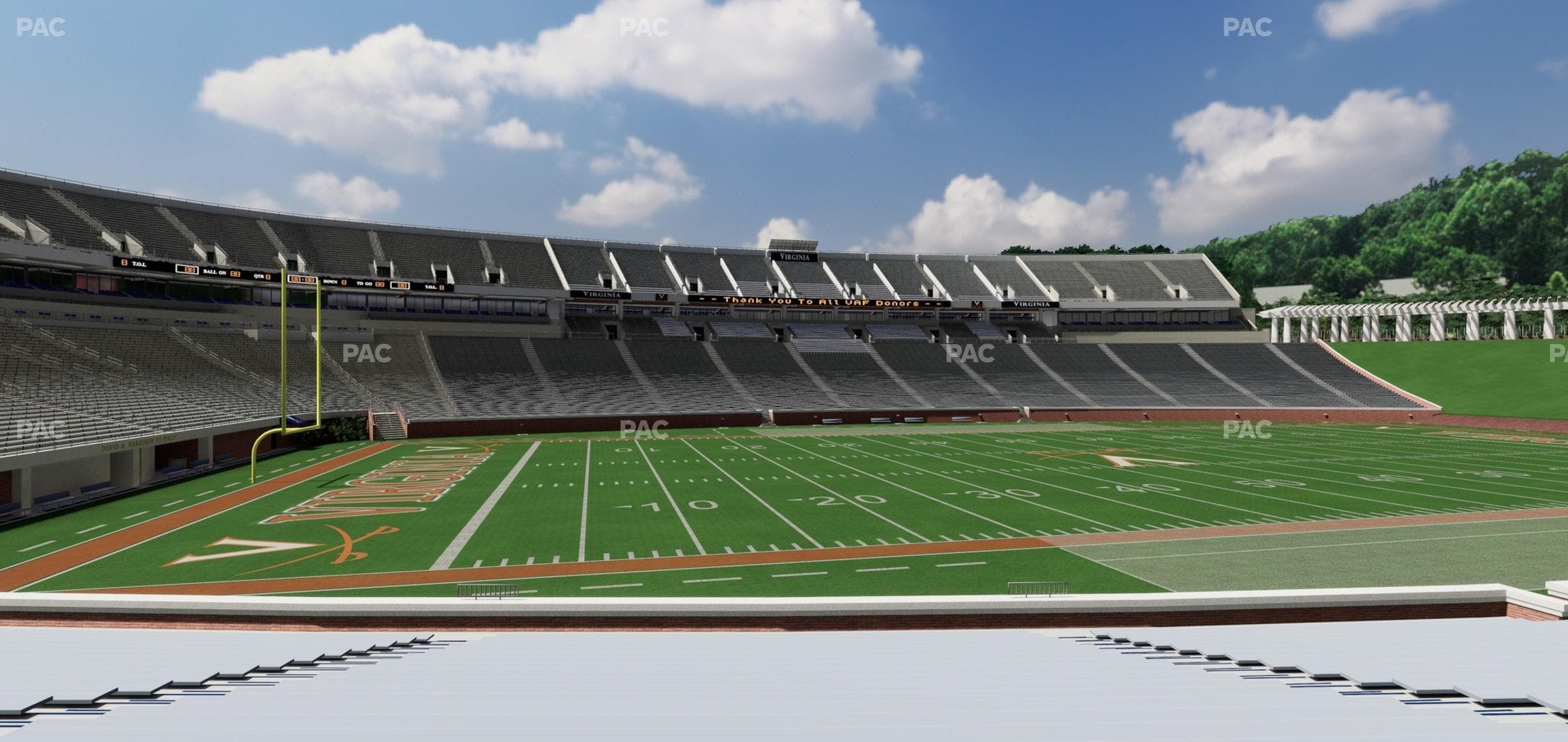 Scott Stadium - Section 110 Seat View