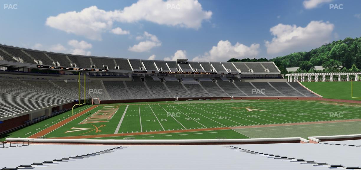 Scott Stadium - Section 110 Seat View