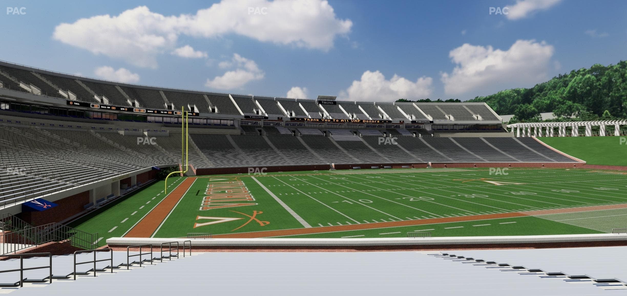Scott Stadium - Section 111 Seat View