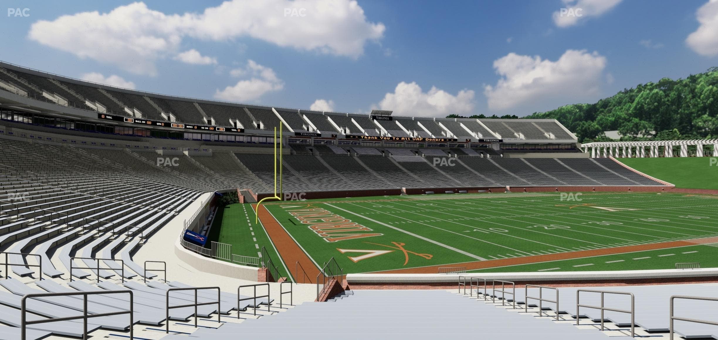 Scott Stadium - Section 112 Seat View