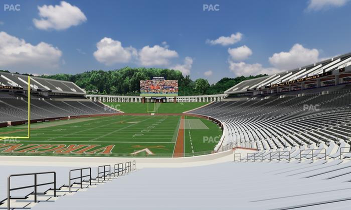 Scott Stadium - Section 114 Seat View